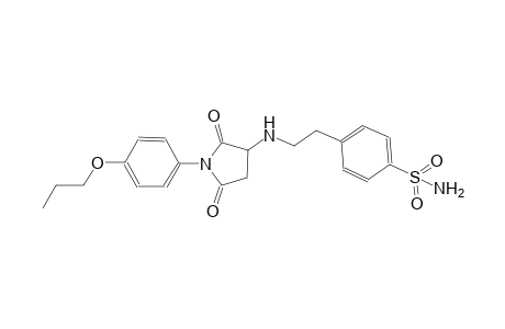 4-(2-{[2,5-dioxo-1-(4-propoxyphenyl)-3-pyrrolidinyl]amino}ethyl)benzenesulfonamide