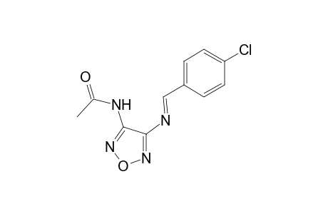 Acetamide, N-[4-(4-chlorobenzenlidenamino)-1,2,5-oxadiazol-3-yl]-