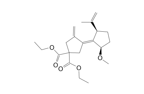Diethyl cis-2'-isopropyl-5'-methoxy-5-methylenebicyclopentylidene-3,3-dicarboxylate