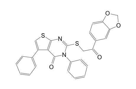 thieno[2,3-d]pyrimidin-4(3H)-one, 2-[[2-(1,3-benzodioxol-5-yl)-2-oxoethyl]thio]-3,5-diphenyl-