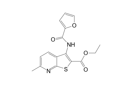 Thieno[2,3-b]pyridine-2-carboxylic acid, 3-[(2-furanylcarbonyl)amino]-6-methyl-, ethyl ester