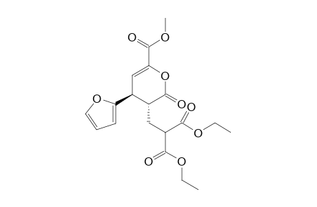 (3R,4S)-Diethyl 2-((4-(furan-2-yl)-6-(methoxycarbonyl)-2-oxo-3,4-dihydro-2H-pyran-3-yl)methyl)malonate