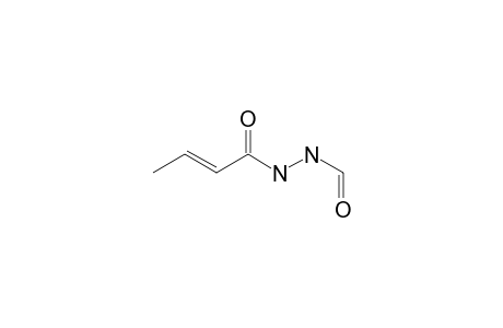 N1-(Formyl)-N2-(1-oxobut-2-en-1-yl)hydrazide