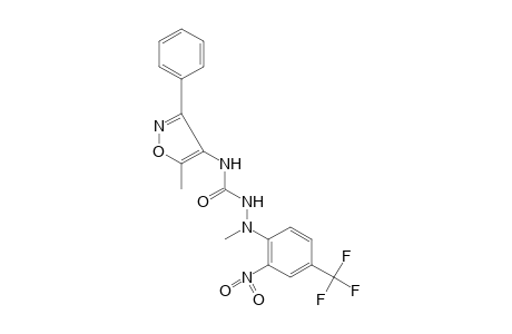 1-METHYL-4-(5-METHYL-3-PHENYL-4-ISOXAZOLYL)-1-(2-NITRO-alpha,alpha,alpha-TRIFLUORO-p-TOLYL)SEMICARBAZIDE