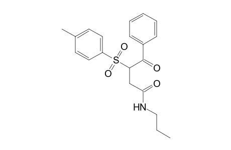 4-Oxo-4-phenyl-N-propyl-3-tosyl-butanamide
