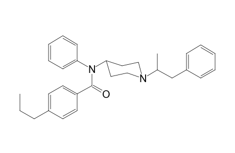 N-Phenyl-N-[1-(1-phenylpropan-2-yl)piperidin-4-yl]-4-propylbenzamide