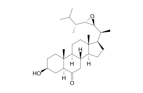 (22S,23S,24R)-3.beta.-Hydroxy-24-methyl-22,23-epoxy-5.alpha.-cholestan-6-one