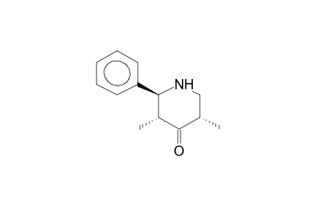 3T,5T-DIMETHYL-2R-PHENYL-4-PIPERIDONE