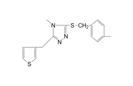 4-methyl-3-[(p-methylbenzyl)thio]-5-(3-thenyl)-4H-1,2,4-triazole