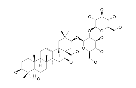 PLEUROSAPONIN-C;21-O-BETA-D-GLUCOPYRANOSYL-(1->2)-BETA-D-GLUCOPYRANOSYL-3-BETA,16-BETA,21-BETA,23,28-PENTAHYDROXY-OLEAN-12-EN