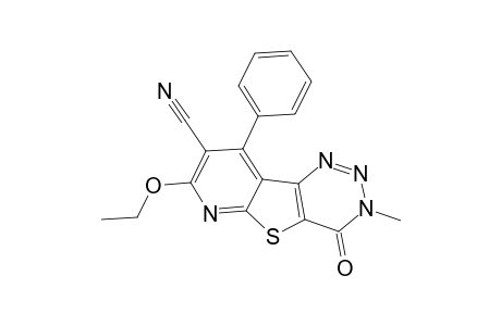 8-Cyano-7-ethoxy-3-methyl-4-oxo-9-phenyl-3,4-dihydropyrido[3',2':4,5]thieno[3,2-d]-1,2,3-triazine