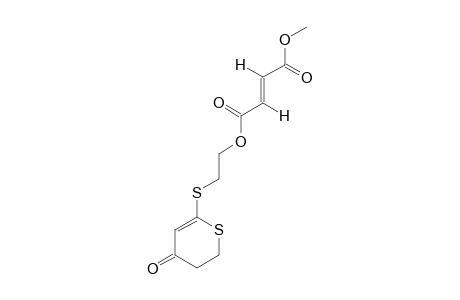 2-[(3,4-DIHYDRO-4-OXO-2-H-THIOPYRAN-6-YL)-THIO]-ETHYL_METHYL_(E)-BUTENDIOATE