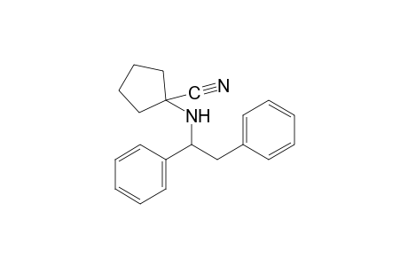 1-[(1,2-Diphenylethyl)amino]cyclopentanecarbonitrile