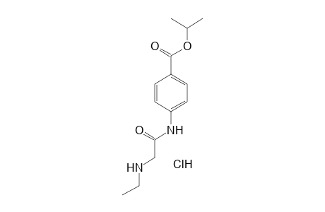 p-[(2-ethylamino)acetamido]benzoic acid, isopropyl ester, hydrochloride