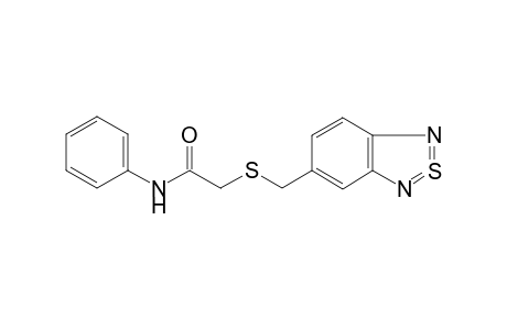 2-(2,1,3-benzothiadiazol-5-ylmethylsulfanyl)-N-phenyl-ethanamide