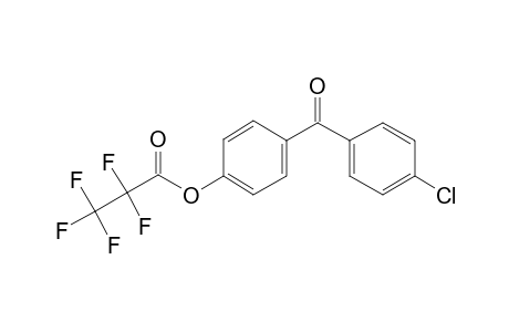 4-Chloro-4'-hydroxybenzophenone, pentafluoropropionate