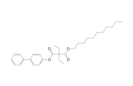 Diethylmalonic acid, 4-biphenyl undecyl ester