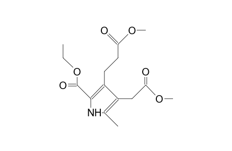 3-METHOXYCARBONYLETHYL-4-METHOXYCARBONYLMETHYL-5-METHYL-PYRROL-2-CARBONSAEUREETHYLESTER