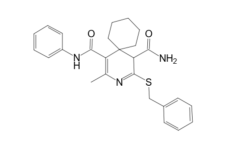 8-Benzylsulfanyl-10-methyl-11-N-phenyl-9-azaspiro[5.5]undeca-8,10-diene-7,11-dicarboxamide