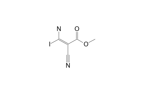 (E)-3-amino-2-cyano-3-iodo-acrylic acid methyl ester
