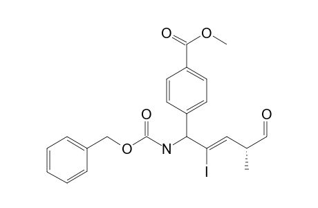 [(1sr)-Benzyloxycarbonylamino-2-iodo-(4R)-methyl-5-oxopent-(2Z)-enyl]benzoic acid methyl ester