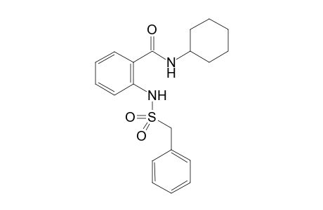 N-Cyclohexyl-2-[(phenylmethyl)sulfonamido]benzamide