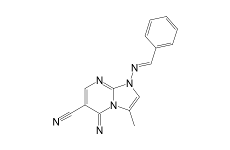 1-[(E)-benzalamino]-5-imino-3-methyl-imidazo[1,2-a]pyrimidine-6-carbonitrile