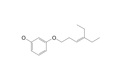 3-((4-Ethylhex-3-enyl)oxy)phenol