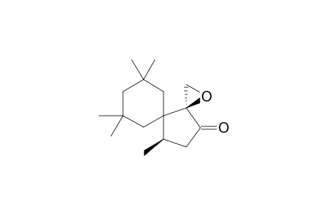 (3R*,10S*)-6,6,8,8,10-PENTAMETHYL-1-OXADISPIRO-[2.0.5.3]-DODECAN-12-ONE