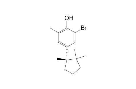 Phenol, 2-bromo-6-methyl-4-(1,2,2-trimethylcyclopentyl)-, (S)-