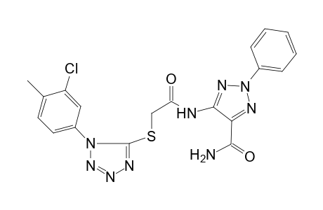 2H-1,2,3-triazole-4-carboxamide, 5-[[[[1-(3-chloro-4-methylphenyl)-1H-tetrazol-5-yl]thio]acetyl]amino]-2-phenyl-