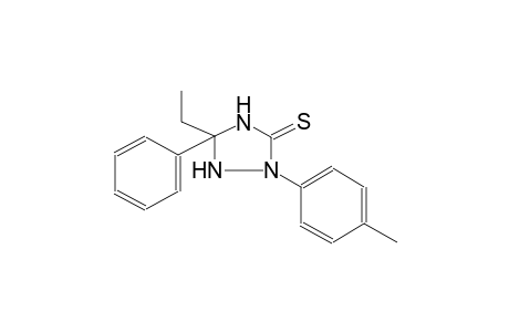 1,2,4-triazolidine-3-thione, 5-ethyl-2-(4-methylphenyl)-5-phenyl-
