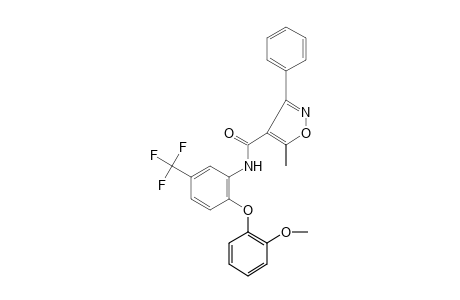 6'-(o-methoxyphenoxy)-5-methyl-3-phenyl-alpha,alpha,alpha-trifluoro-4-isoxazolecraboxy-m-toluidide