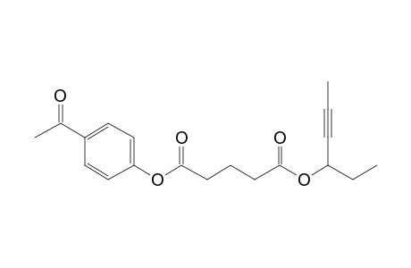 Glutaric acid, hex-4-yn-3-yl 4-acetylphenyl ester