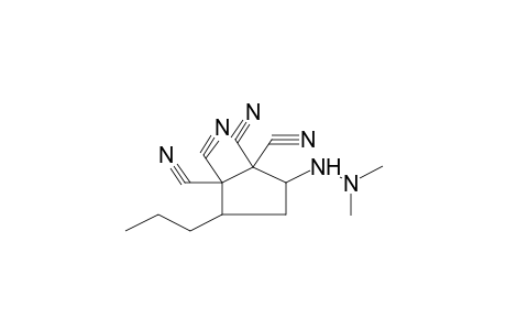 3-(2,2-DIMETHYLHYDRAZINO)-1,1,2,2-TETRACYANO-5-PROPYLCYCLOPENTANE