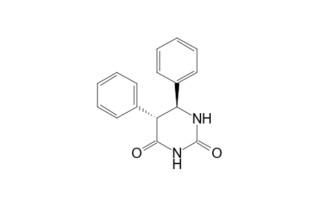 2,4(1H,3H)-Pyrimidinedione, dihydro-5,6-diphenyl-, trans-