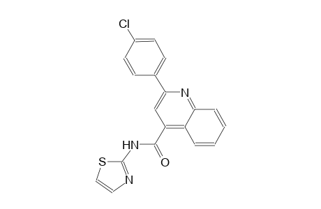 2-(4-chlorophenyl)-N-(1,3-thiazol-2-yl)-4-quinolinecarboxamide