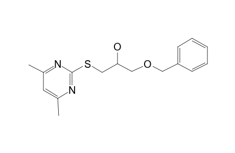 Propan-2-ol, 1-benzyloxy-3-(4,6-dimethyl-2-pyrimidylthio)-