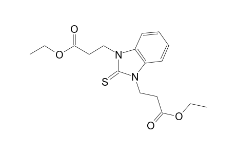 2-Thioxo-1,3-benzimidazolinedipropionic acid, diethyl ester