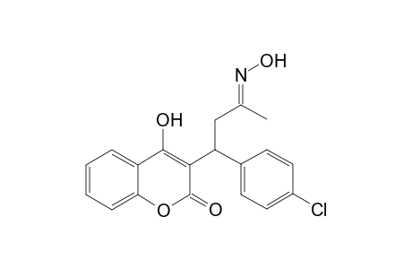 4-Hydroxy-3-[1'-(4"-chlorophenyl)-3'-oxobutyl]-2H-[1]-benzopyran-2-one - Oxime
