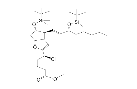 5R-CHLORO-6,7-DIDEHYDRO-11,15-DI(DIMETHYL)TERT-BUTYLSILOXY-PROSTAGLANDIN PG1 METHYL ESTER