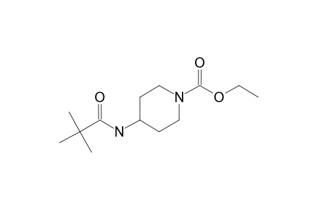 1-Ethoxycarbonyl-4-piperidinamine, N-trimethylacetyl-