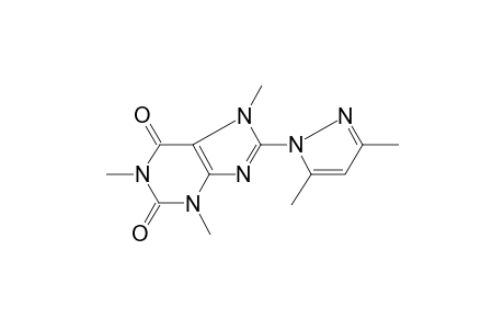 8-(3,5-Dimethyl-1H-pyrazol-1-yl)-1,3,7-trimethyl-3,7-dihydro-1H-purine-2,6-dione