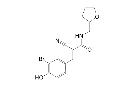 (2E)-3-(3-bromo-4-hydroxyphenyl)-2-cyano-N-(tetrahydro-2-furanylmethyl)-2-propenamide