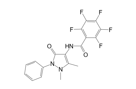 N-(1,5-dimethyl-3-oxo-2-phenyl-2,3-dihydro-1H-pyrazol-4-yl)-2,3,4,5,6-pentafluorobenzamide