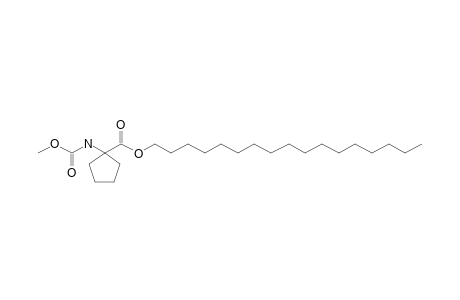 1-Aminocyclopentanecarboxylic acid, N-methoxycarbonyl-, heptadecyl ester