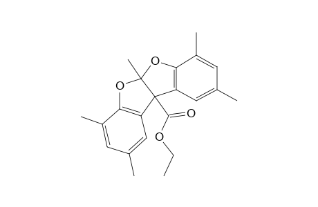 5a,10b-dihydro-2,4,5a,7,9-pentamethylbenzofuro[2,3-b]benzofuran-10b-carboxylic acid, ethyl ester