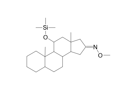 5.ALPHA.-ANDROSTAN-11.BETA.-OL-16-ONE(16-O-METHYLOXIME-11.BETA.-TRIMETHYLSILYL ETHER)