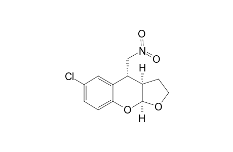 3a,4-trans-3a,9a-cis-6-Chloro-4-(nitromethyl)-2,3,3a,9a-tetrahydro-4H-furo[2,3-b]chromene