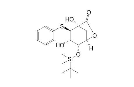 (1S,2R,3S,4R,5R)-4-[(tert-Butyl)dimethylsilyloxy]-1,3-dihydroxy-2-(phenylthio)-6-oxabicyclo[3.2.1]octan-7-one